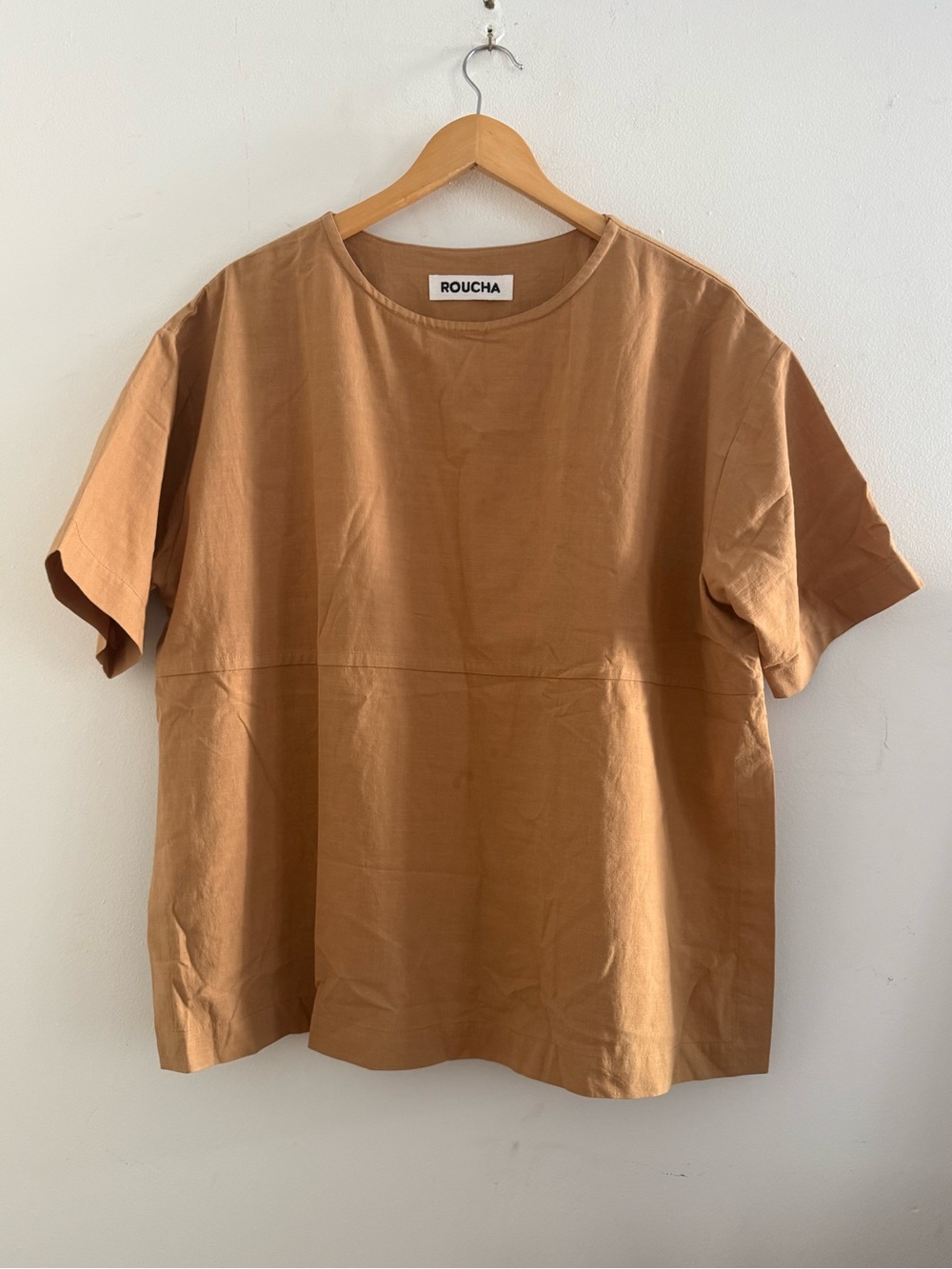 Roucha oversized top in pecan